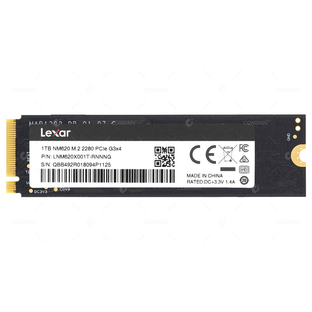 LNM620X001T-RNNNG  LEXAR NM620 NVME 1TB M.2 2280 PCIE GEN3 X4